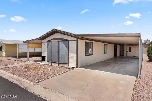 a big room with table and windows