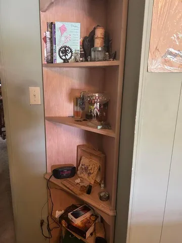 a view of a walk in closet