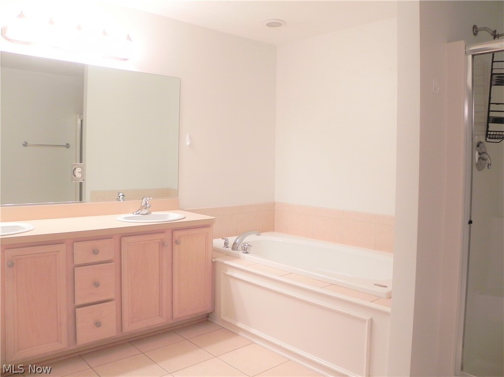 30239 Center Ridge Road, Unit 16 Westlake, OH 44145 - Photo 11 of 23 Master Bath with dual sinks and jetted tub.
