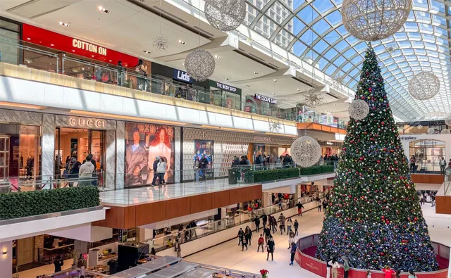 a view of a city with tall buildings