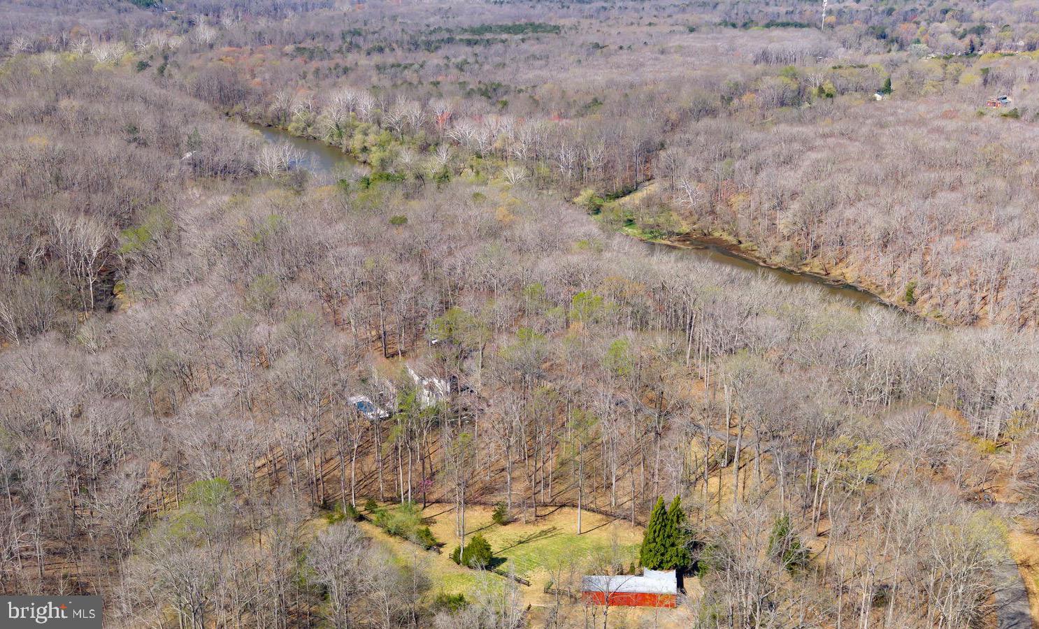 8701 Sinclair Mill Road Manassas, VA 20112 - Photo 112 of 132 Aerial of home and barn