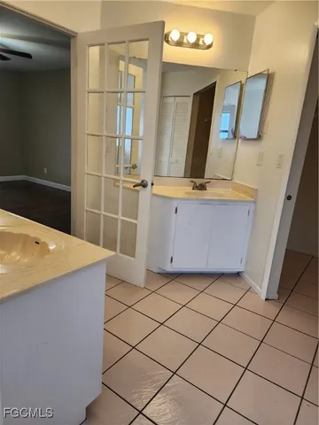 a view of a closet and utility room