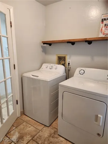 a view of backyard with green space