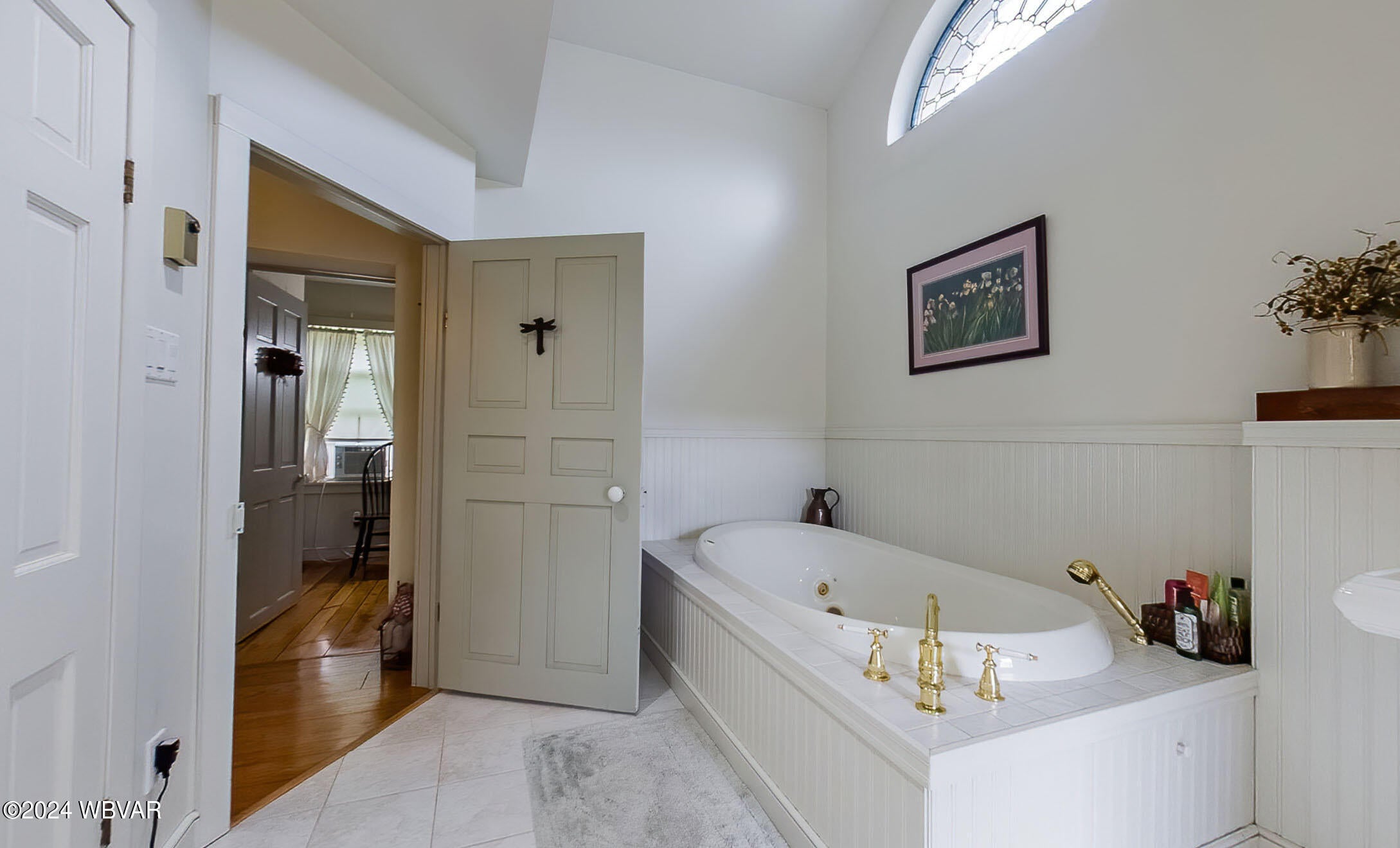 41 Pine Run Road Hughesville, PA 17737 - Photo 42 of 50 Beautiful tile flooring and arched window.