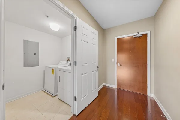 wooden floor in a gallery