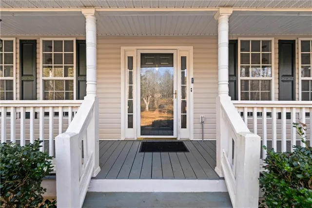 front view of a house with a window
