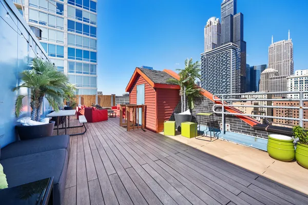 a view of outdoor space with seating area
