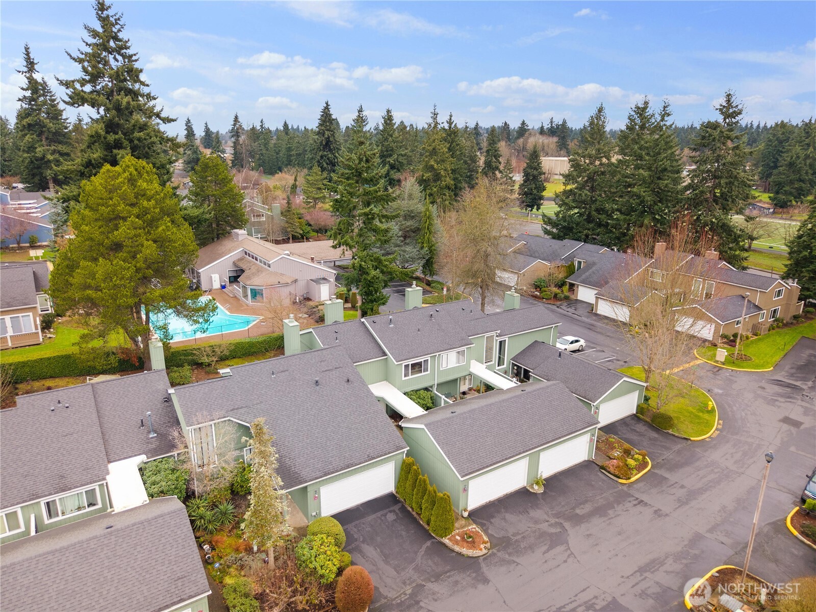 3114 Southwest 319th Place, Unit 45 Federal Way, WA 98023 - Photo 32 of 39 an aerial view of a house with a garden