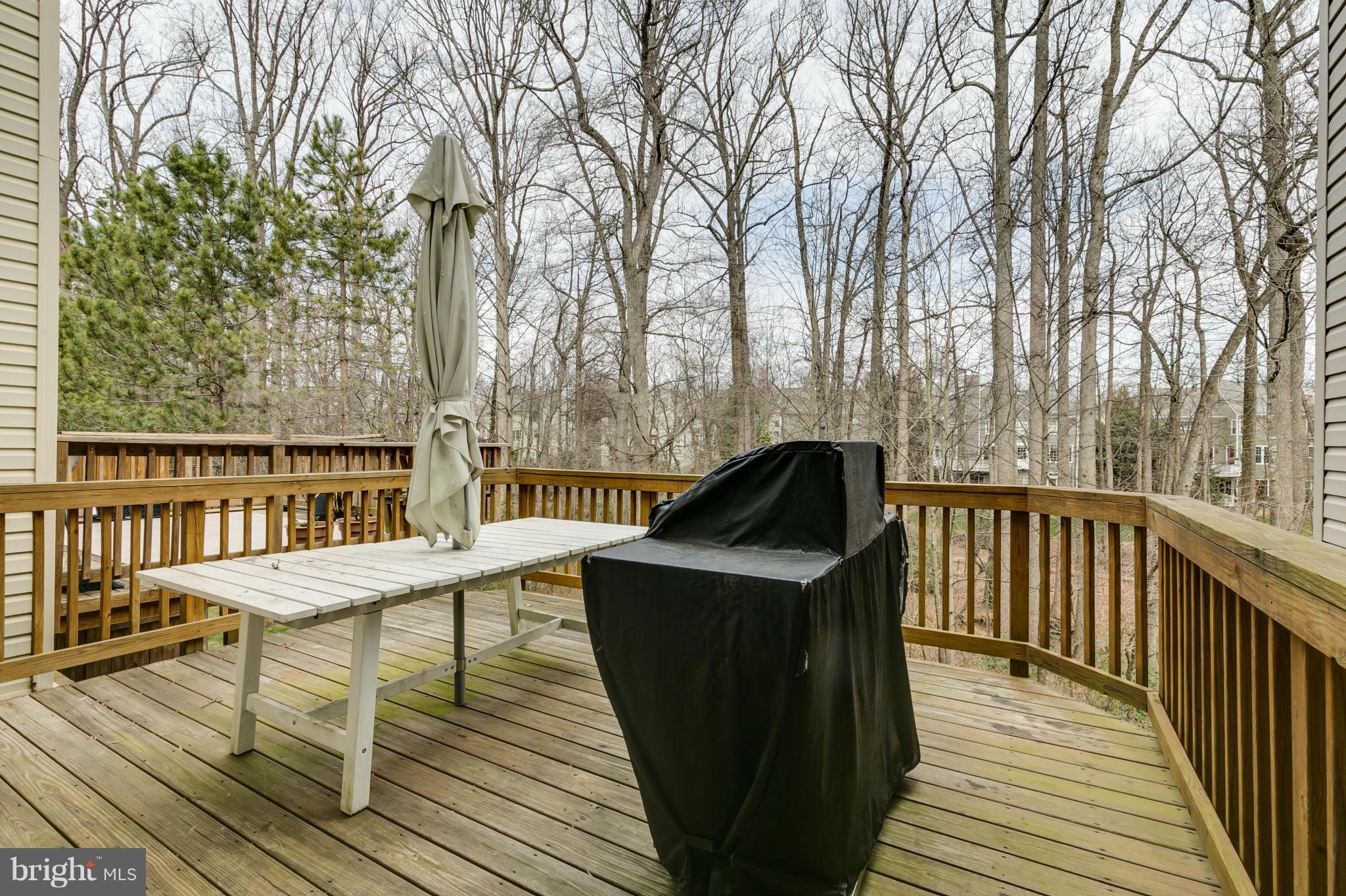 1267 Wild Hawthorn Way Reston, VA 20194 - Photo 15 of 26 Deck backing to trees