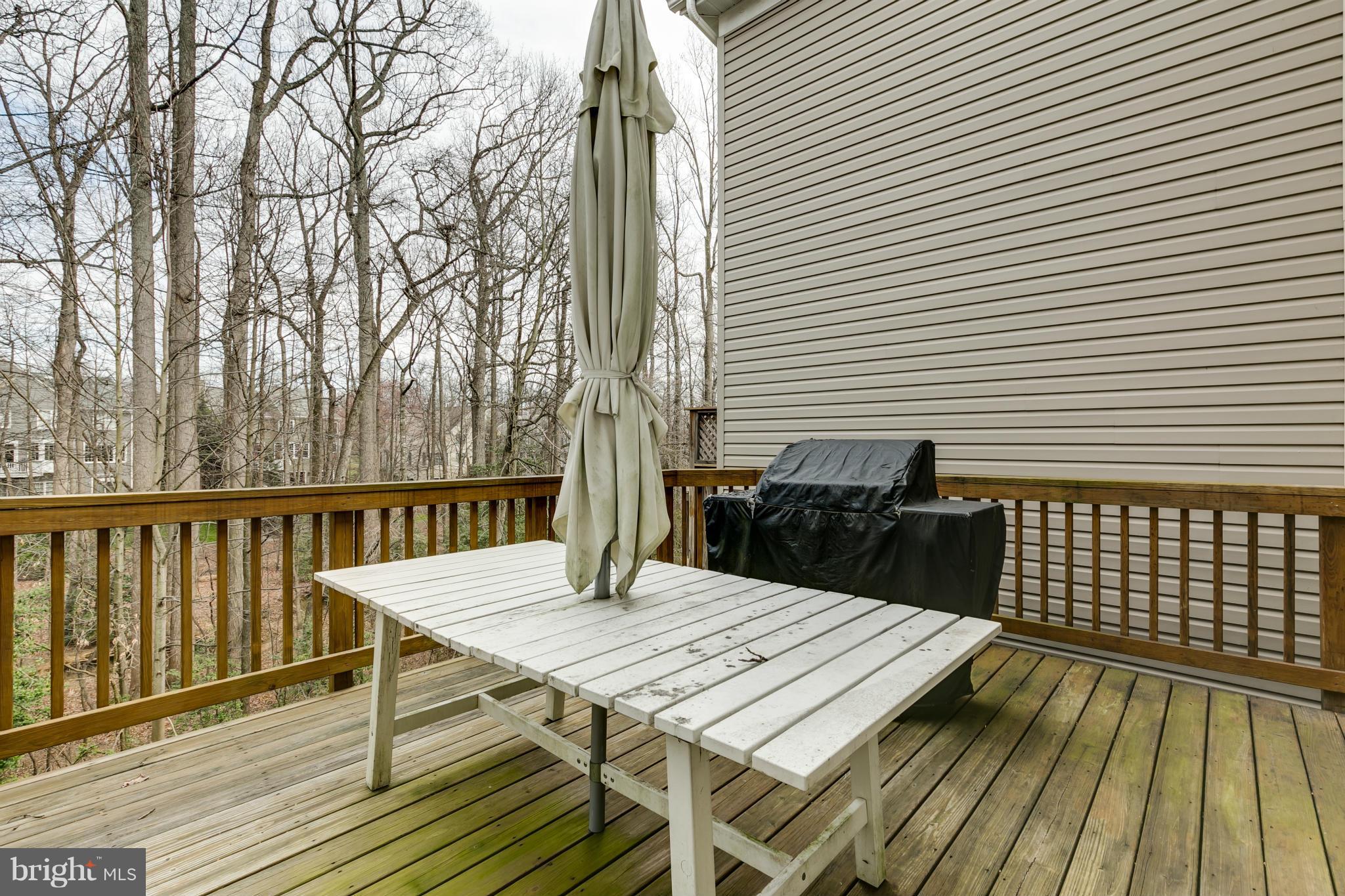 1267 Wild Hawthorn Way Reston, VA 20194 - Photo 16 of 26 Deck backing to trees