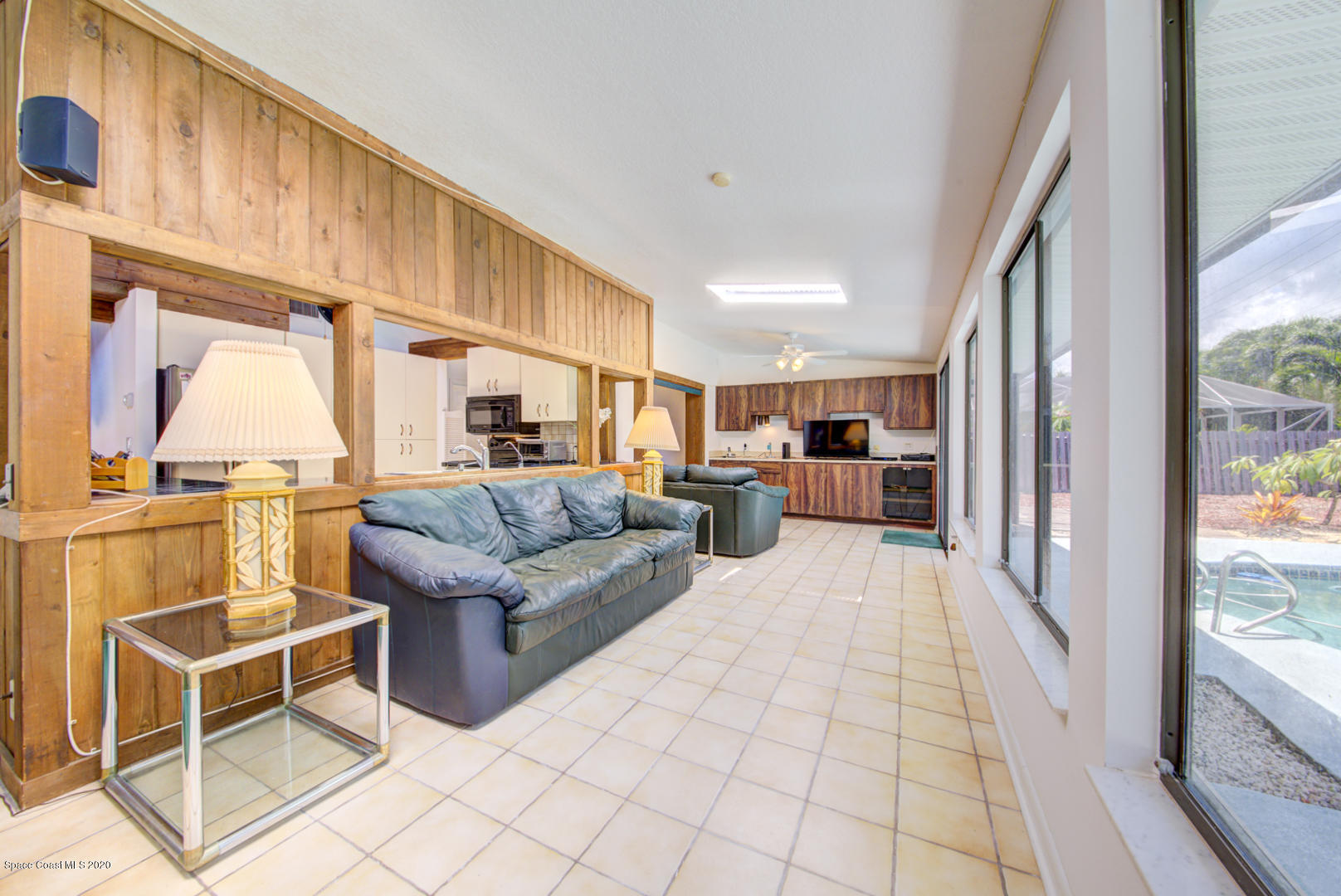 182 Sand Pine Road Indialantic, FL 32903 - Photo 18 of 56 Florida Room with Paneling