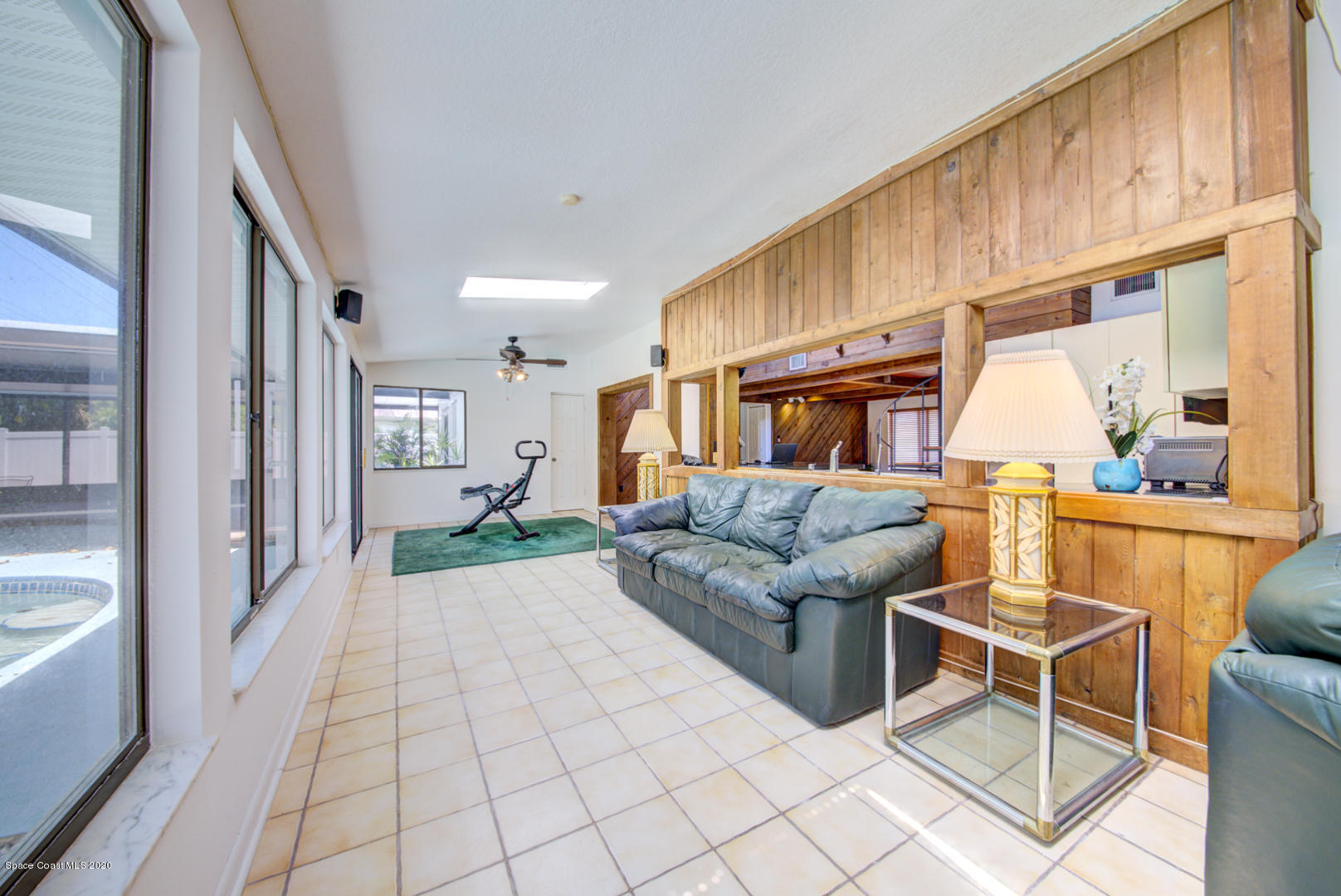 182 Sand Pine Road Indialantic, FL 32903 - Photo 19 of 56 Florida Room with Pass-thru to Kitchen