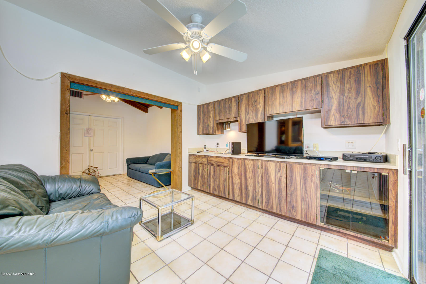 182 Sand Pine Road Indialantic, FL 32903 - Photo 20 of 56 Florida Room with Built-in Cabinets