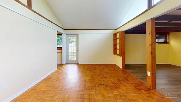 a view of an empty room