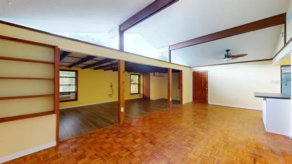 a view of an empty room