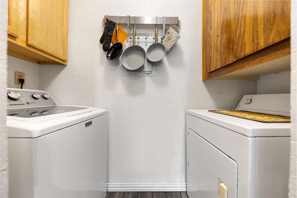 2240 Tarpley Road, Unit 411 Carrollton, TX 75006 - Photo 10 of 28 a utility room with dryer and washer