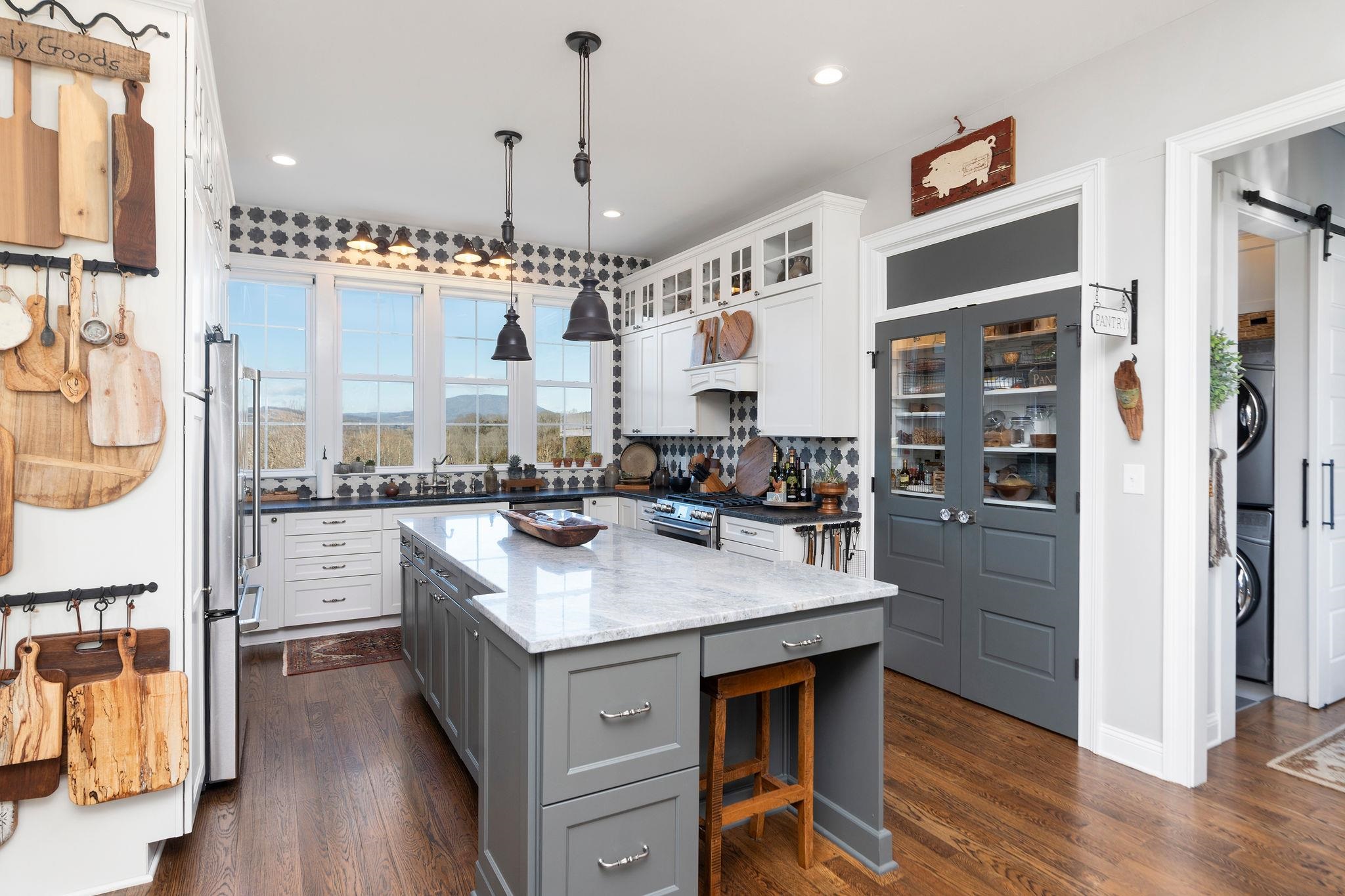 10 Cora Lane Lexington, VA 24450 - Photo 20 of 74 a kitchen with stainless steel appliances granite countertop a sink a stove and a refrigerator