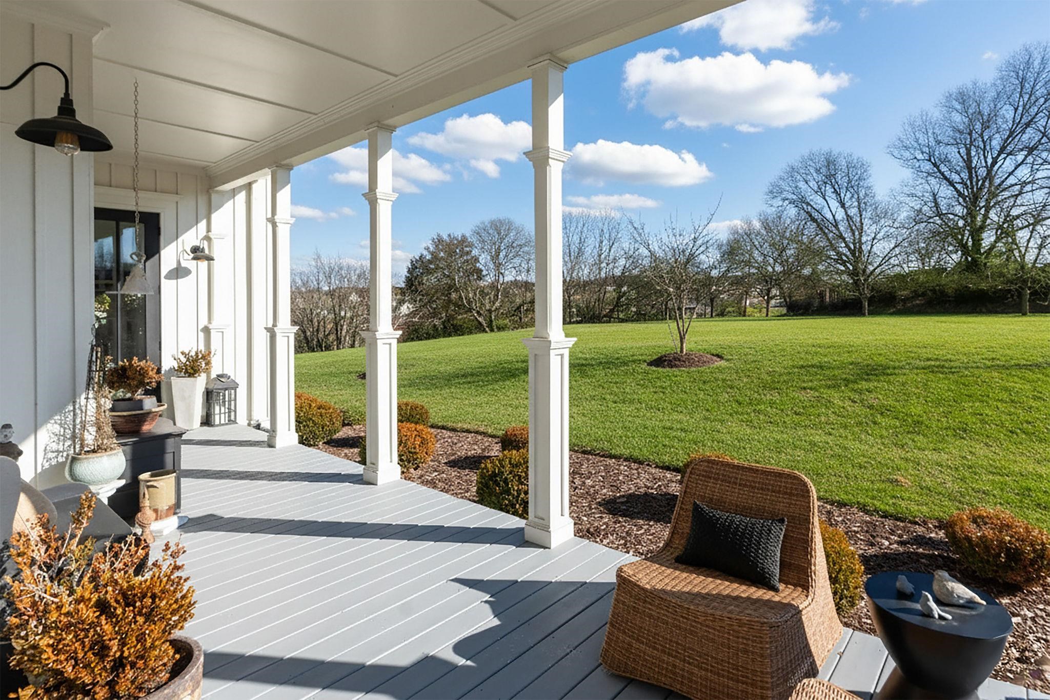 10 Cora Lane Lexington, VA 24450 - Photo 59 of 74 a view of a patio with a table chairs and a garden