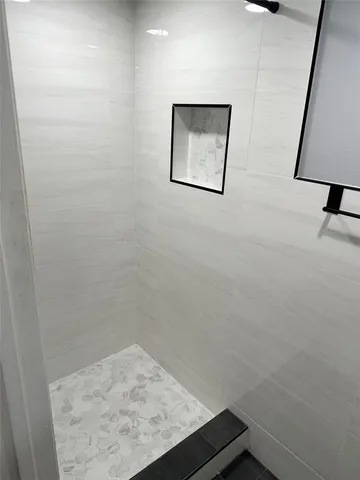 a view of small space with wooden floor