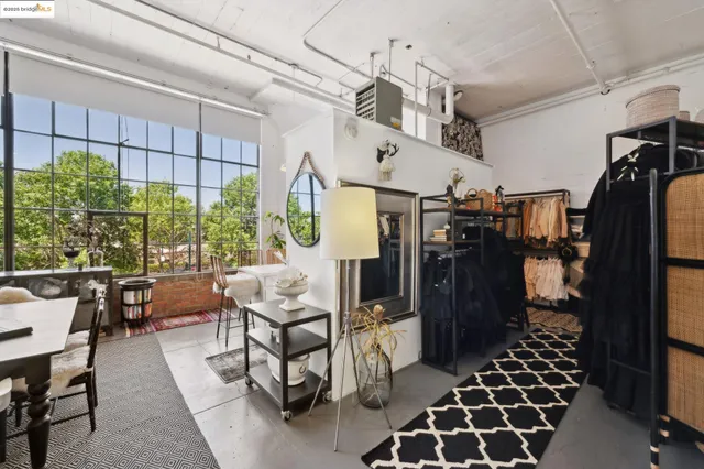 a living room with a couch and a table