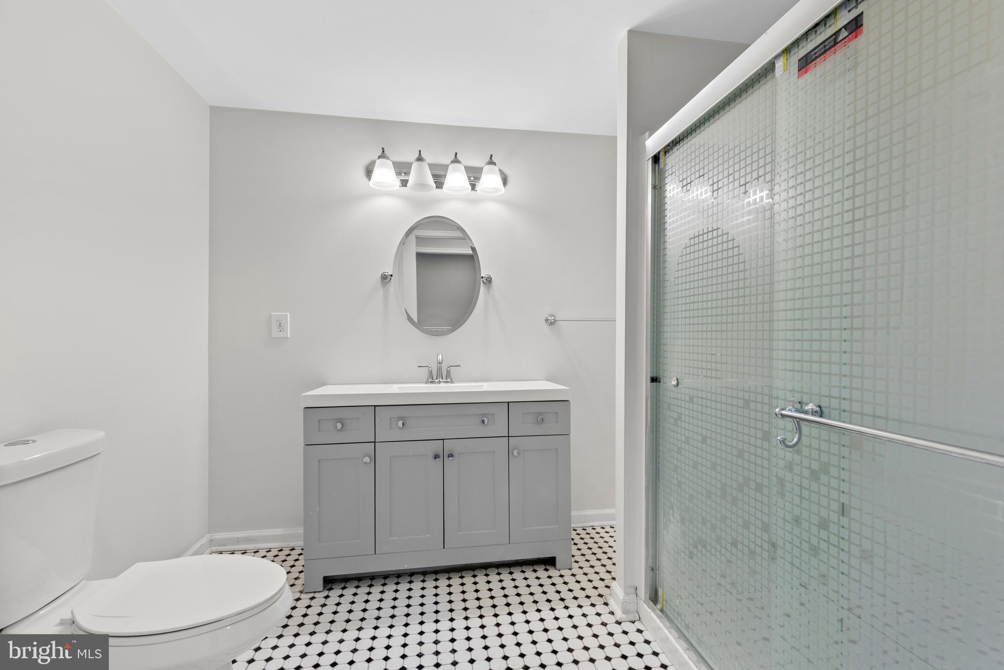 403 Madison Street Herndon, VA 20170 - Photo 58 of 63 a bathroom with a sink a toilet and shower