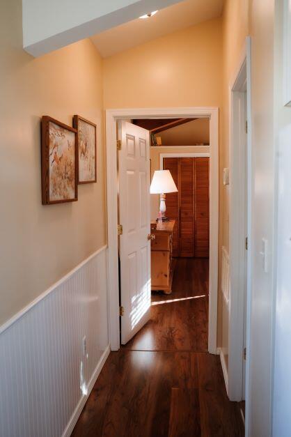 2199 Curtis Madden Road Baker, FL 32531 - Photo 48 of 63 a view of a hallway with wooden floor and closet