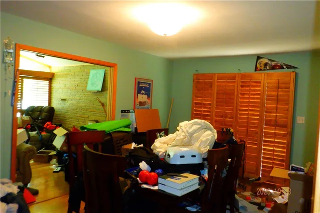 a living room filled with furniture