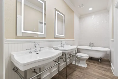 a close view of closet