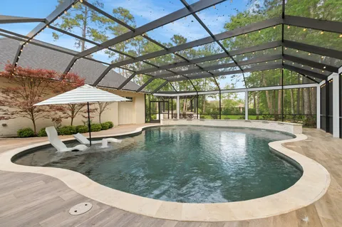 a large white building with a large window