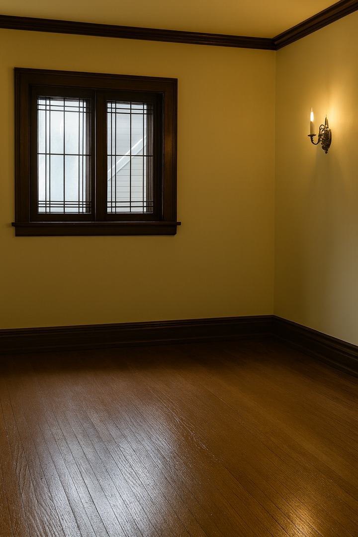 46 North Central Avenue Chicago, IL 60644 - Photo 5 of 24 a view of an empty room with wooden floor and a window