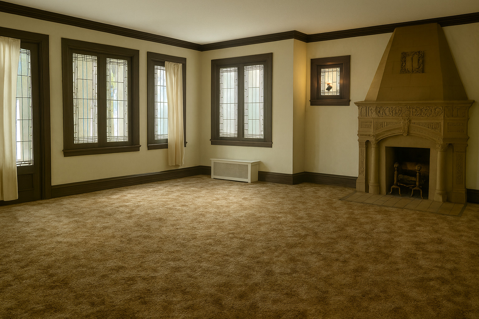 46 North Central Avenue Chicago, IL 60644 - Photo 9 of 24 a view of an empty room with a fireplace and a window