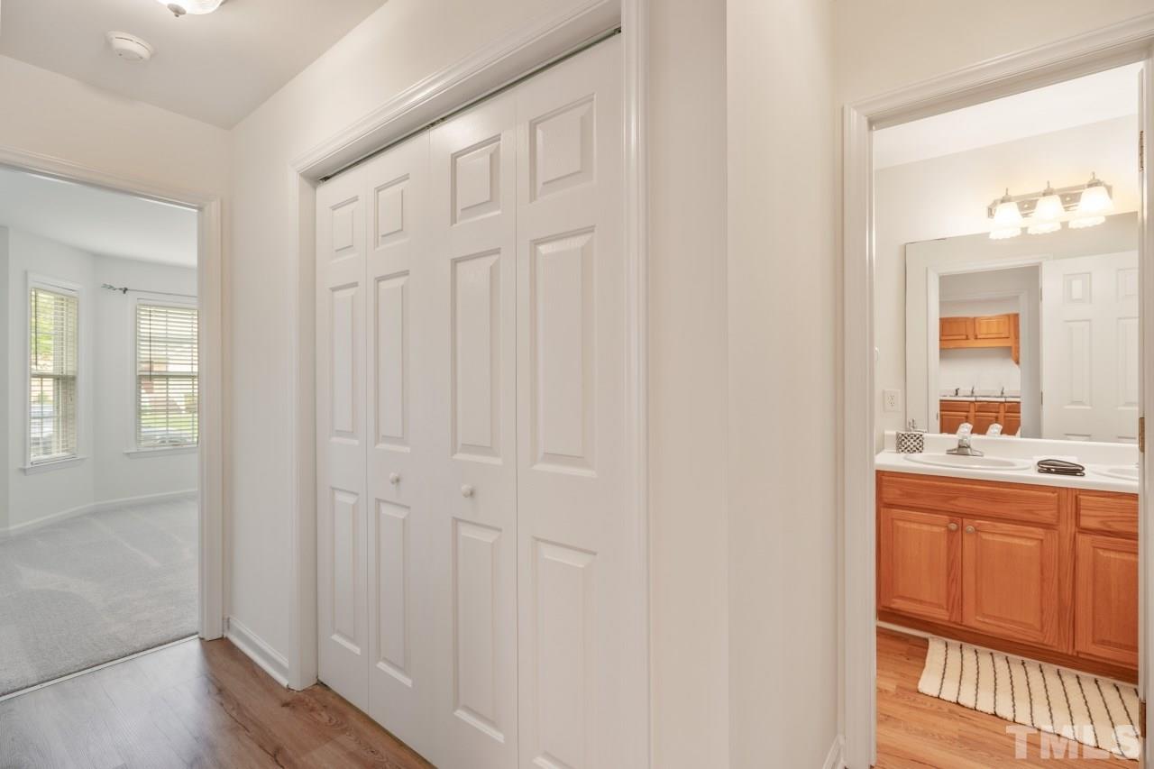 616 Rookwood Court Wake Forest, NC 27587 - Photo 20 of 30 a bathroom with a sink and a mirror