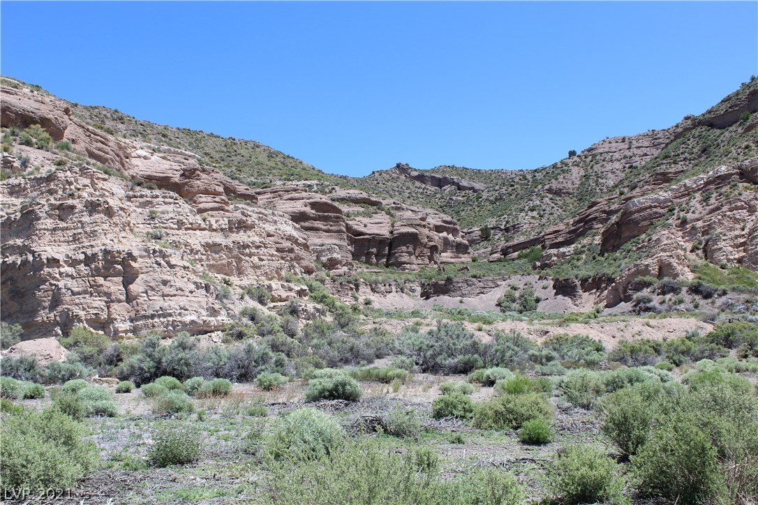 Rainbow Canyon Caliente, NV 89008 - Photo 12 of 13 Viewing East towards Rainbow Canyon rock walls on the property.