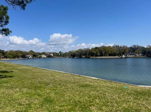 a view of a building with a street