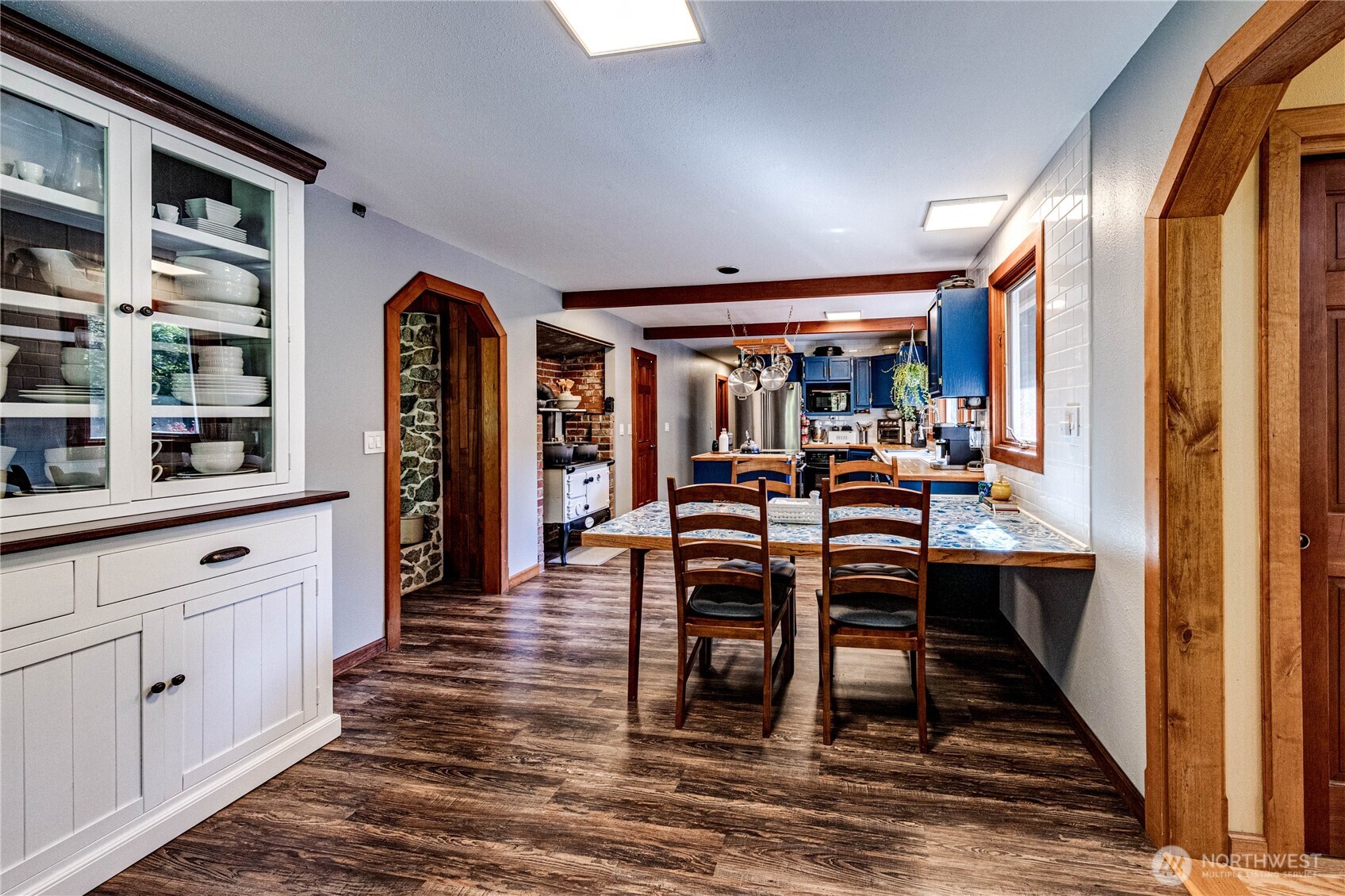 107 Dowan Creek Road Forks, WA 98331 - Photo 9 of 40 a view of a dining room with furniture and window