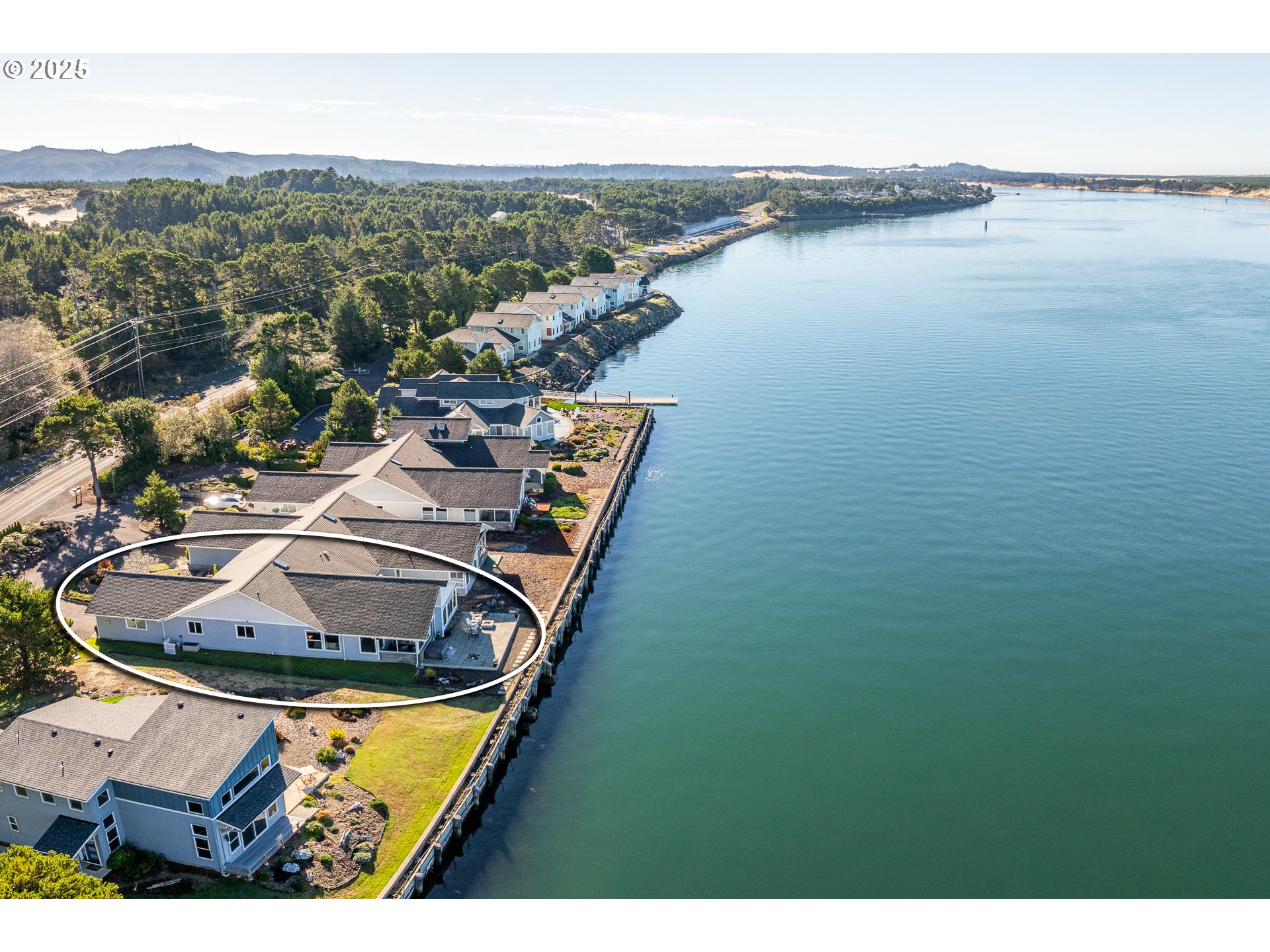 3315 Rhododendron Drive Florence, OR 97439 - Photo 46 of 48 an aerial view of a house with outdoor space lake view