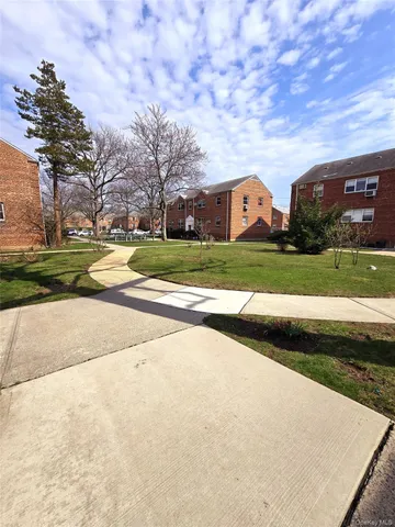 a view of building with outdoor space