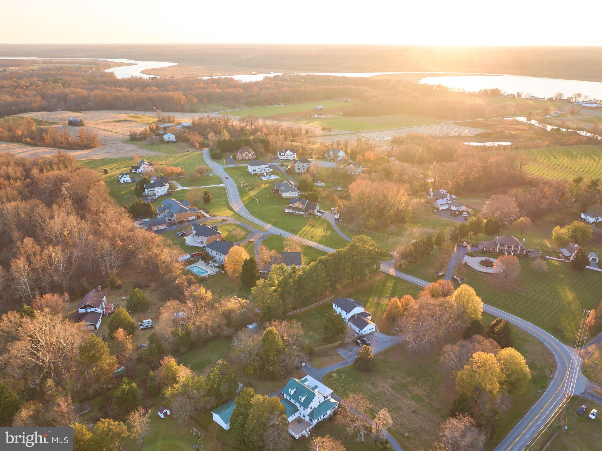 3480 Chaneyville Road Owings, MD 20736 - Photo 59 of 61 aerial with Patuxent River in view