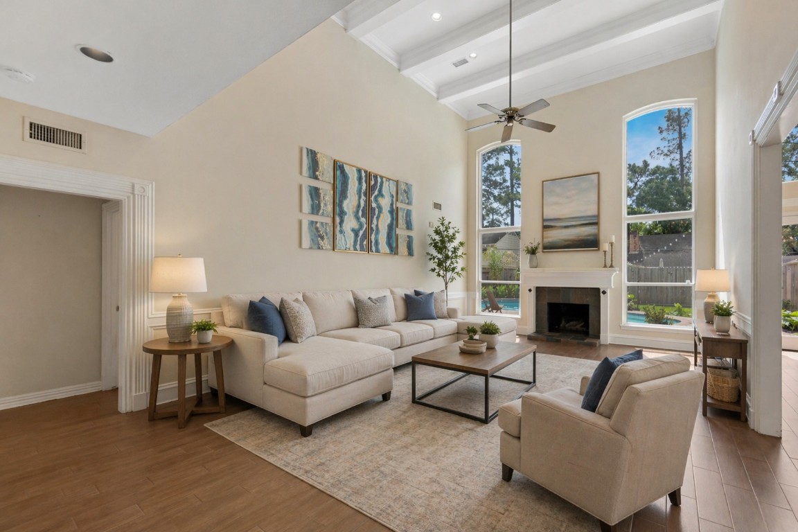 5115 Westerham Place Houston, TX 77069 - Photo 21 of 50 Virtually Staged Family Room