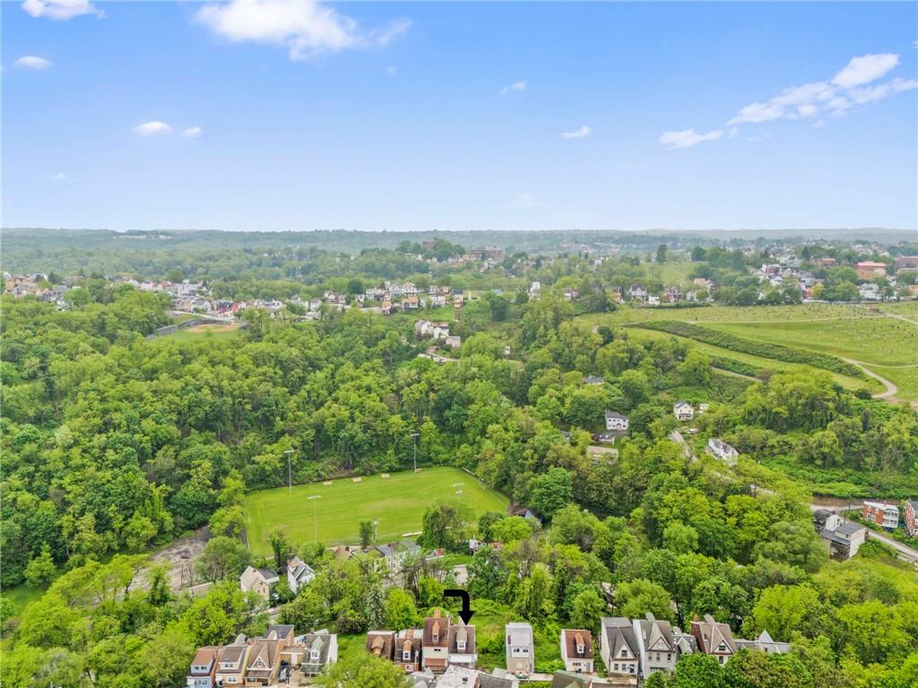 1908 St Paul Street Pittsburgh, PA 15203 - Photo 4 of 28 a view of a city with lush green forest