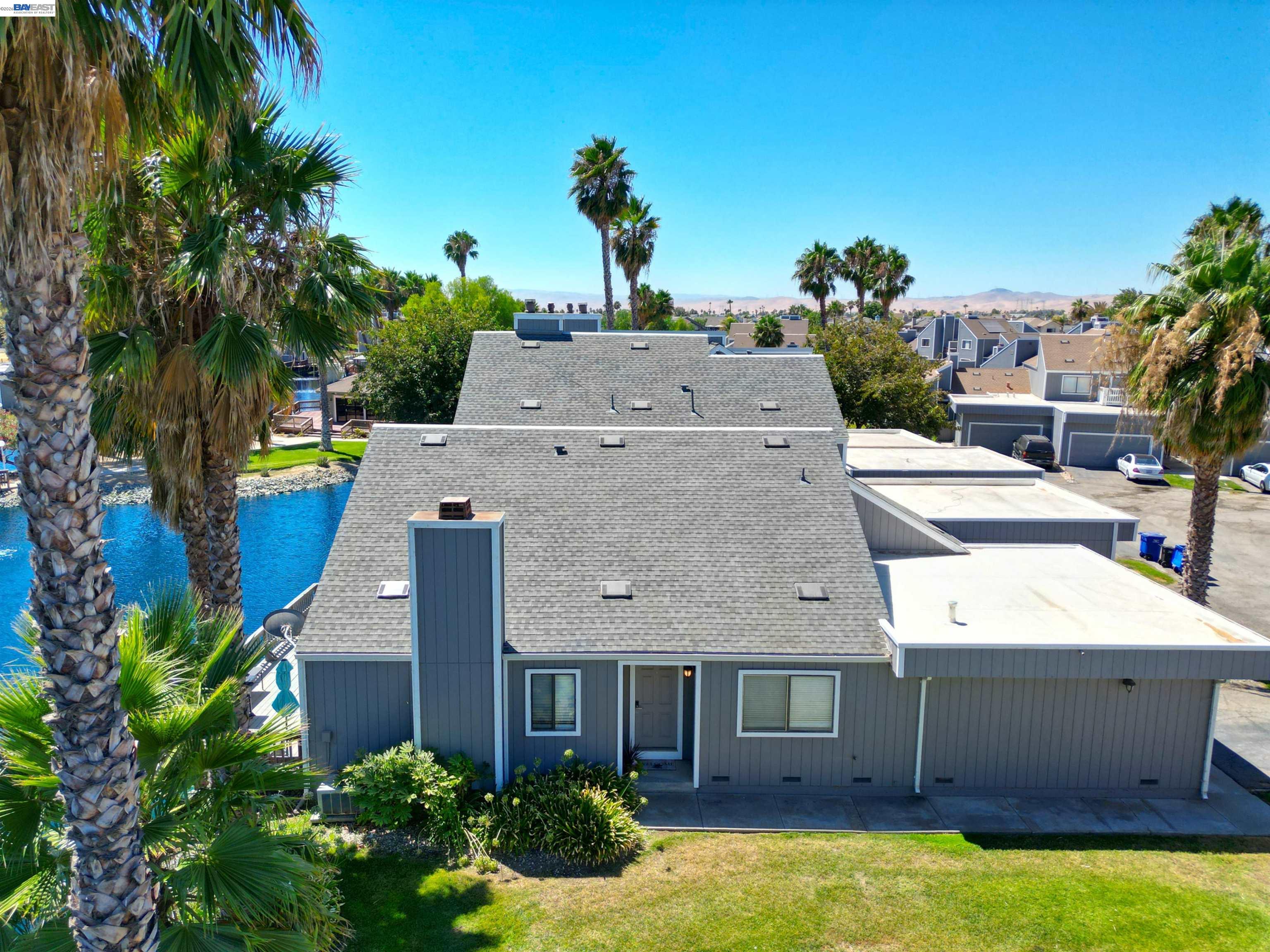 2073 Sand Point Road Discovery Bay, CA 94505 - Photo 7 of 40 a aerial view of a house with swimming pool