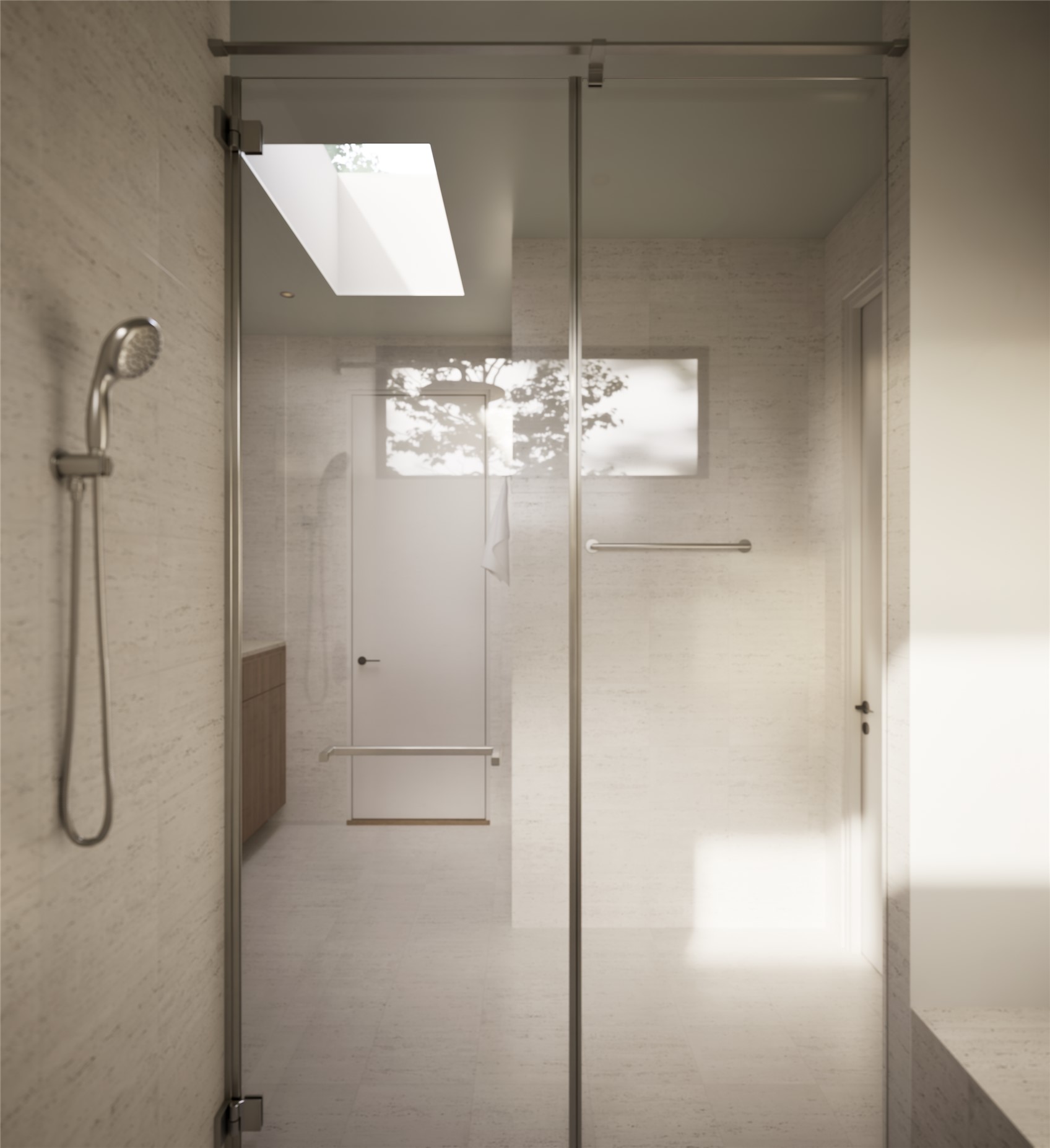 1914 South 3rd Street Austin, TX 78704 - Photo 7 of 11 a bathroom with a glass shower door