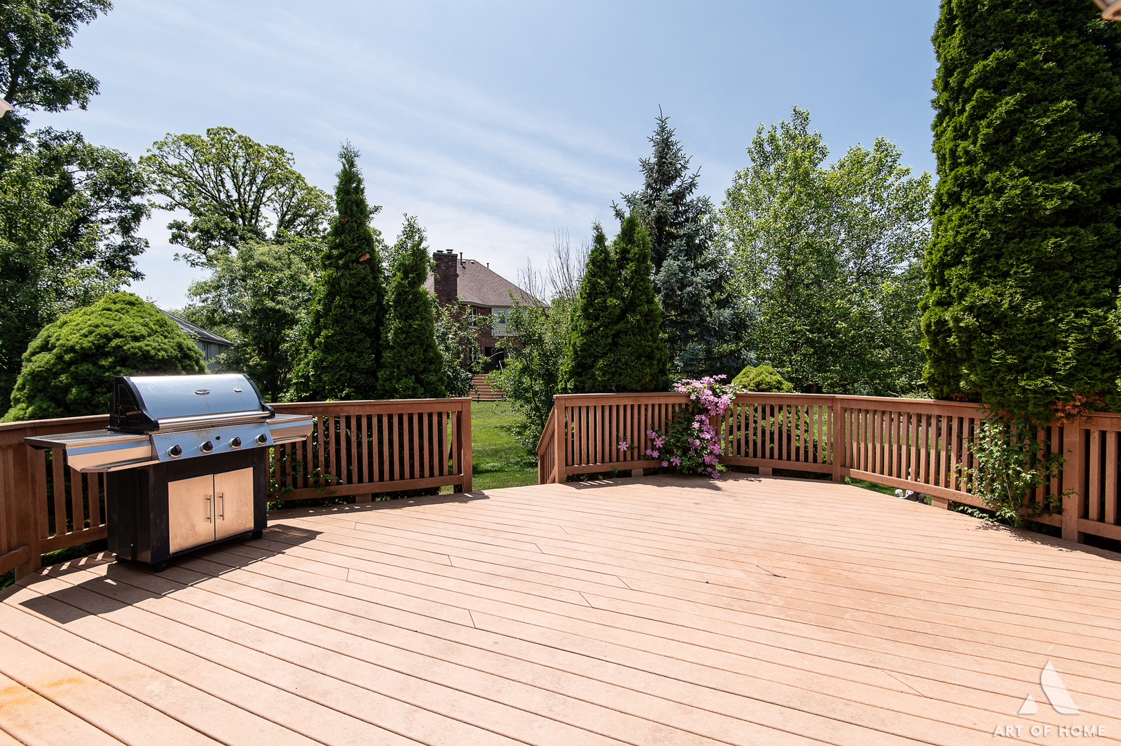 1196 Covington Drive Lemont, IL 60439 - Photo 45 of 52 a view of a wooden deck and a backyard
