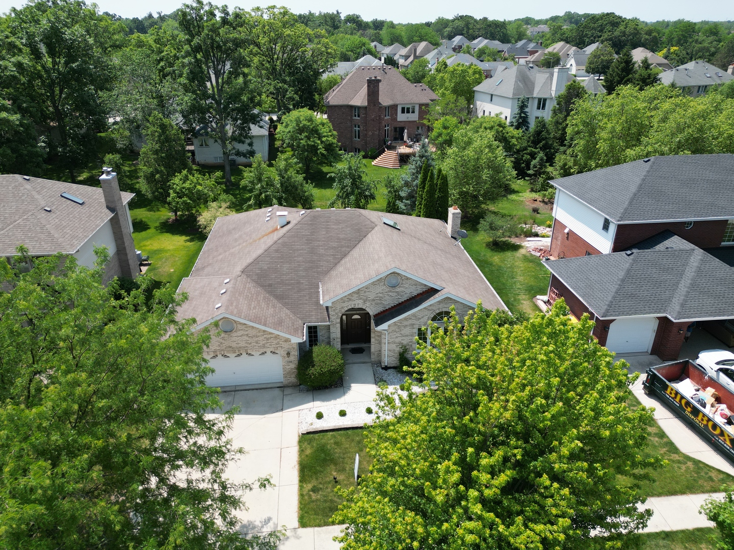 1196 Covington Drive Lemont, IL 60439 - Photo 52 of 52 an aerial view of a house with yard swimming pool and outdoor seating