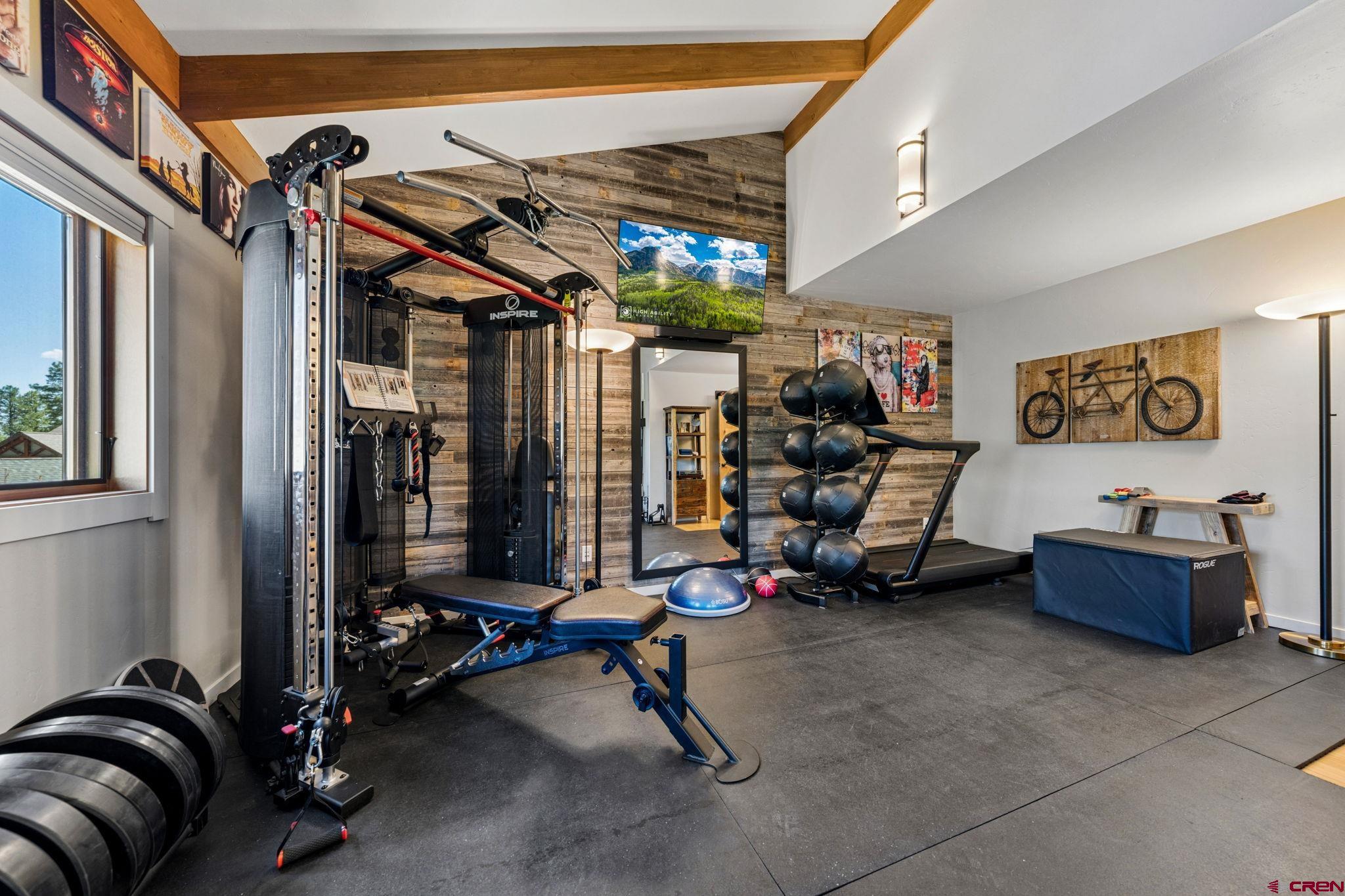 24 Monarch Crest Trail Durango, CO 81301 - Photo 31 of 45 a view of a room with gym equipment