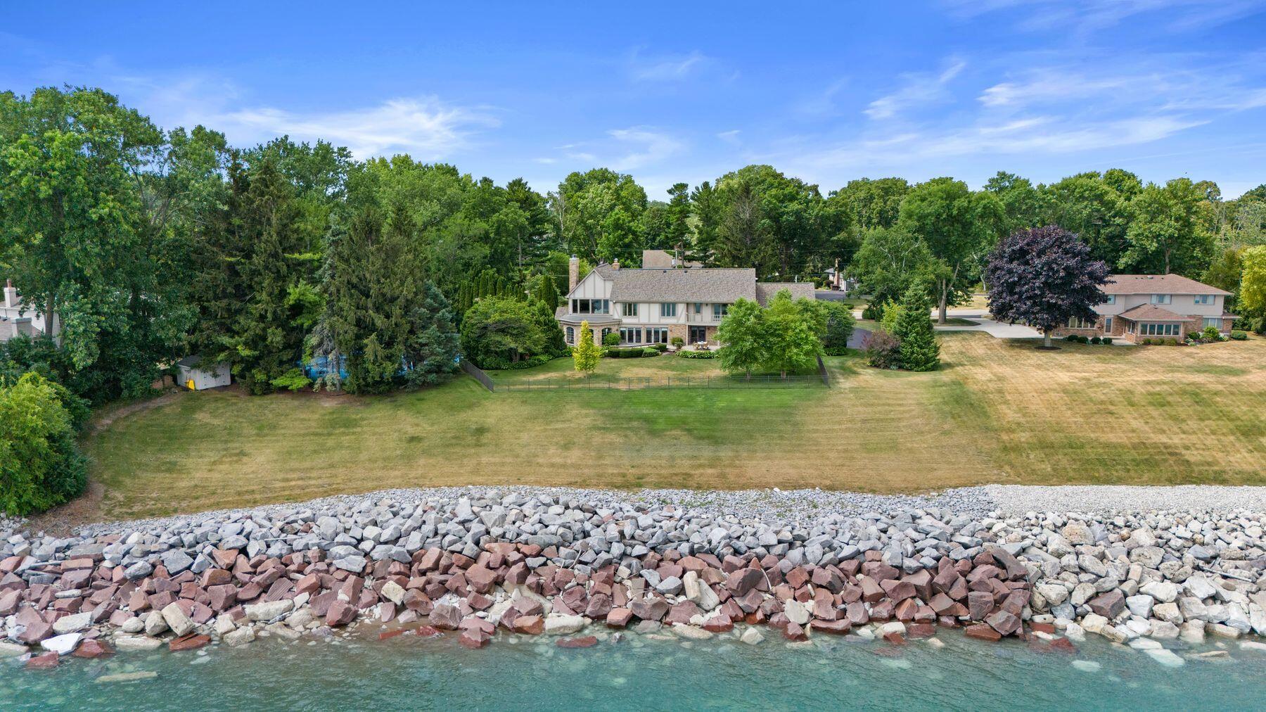 704 Waters Edge Road Caledonia, WI 53402 - Photo 2 of 70 275 feet of Private Shoreline