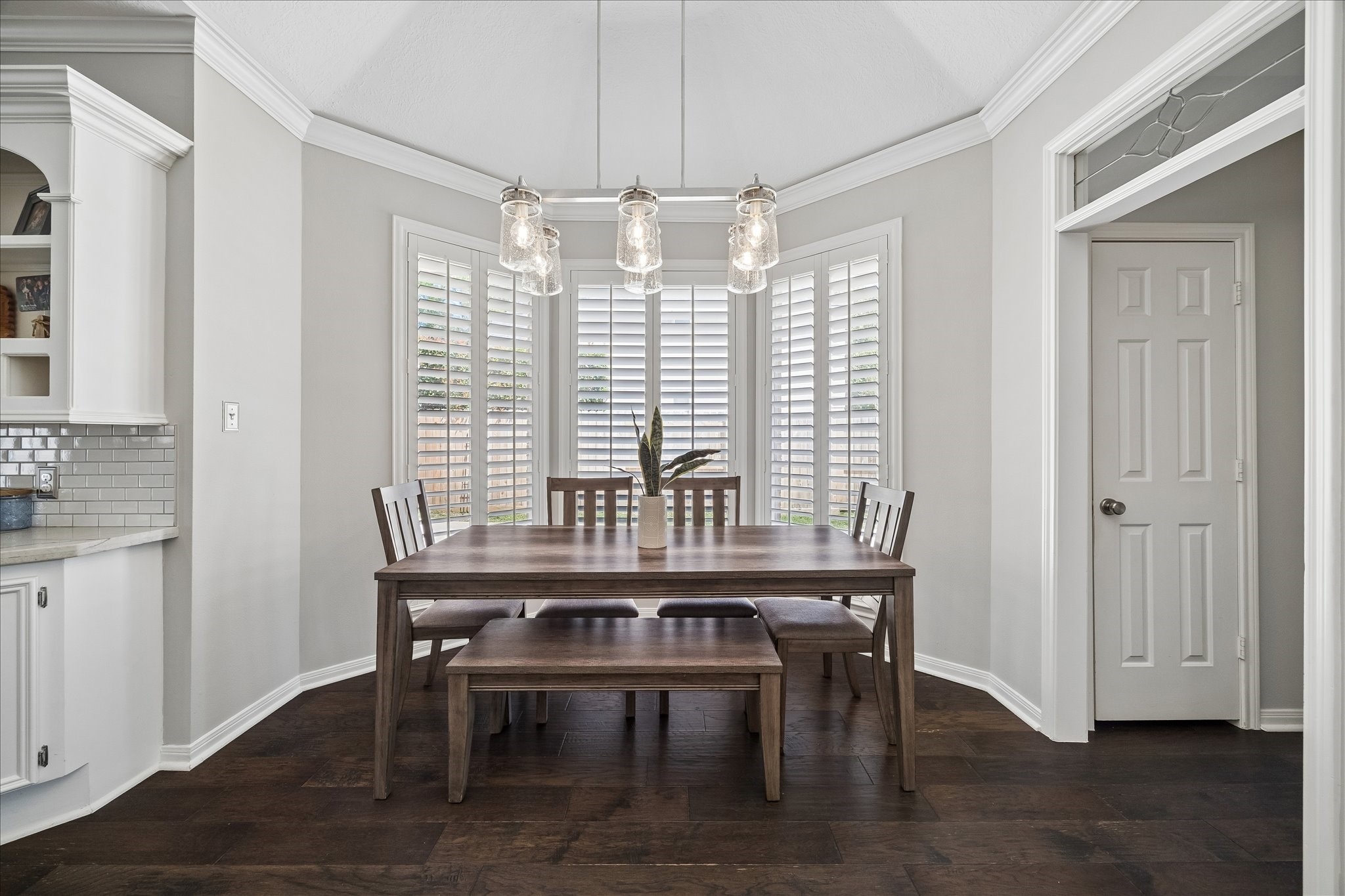 2810 Timber Country Way Kingwood, TX 77345 - Photo 10 of 30 a view of a dining room with furniture window and wooden floor