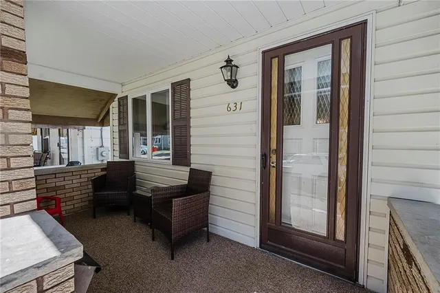 a outdoor living space with furniture
