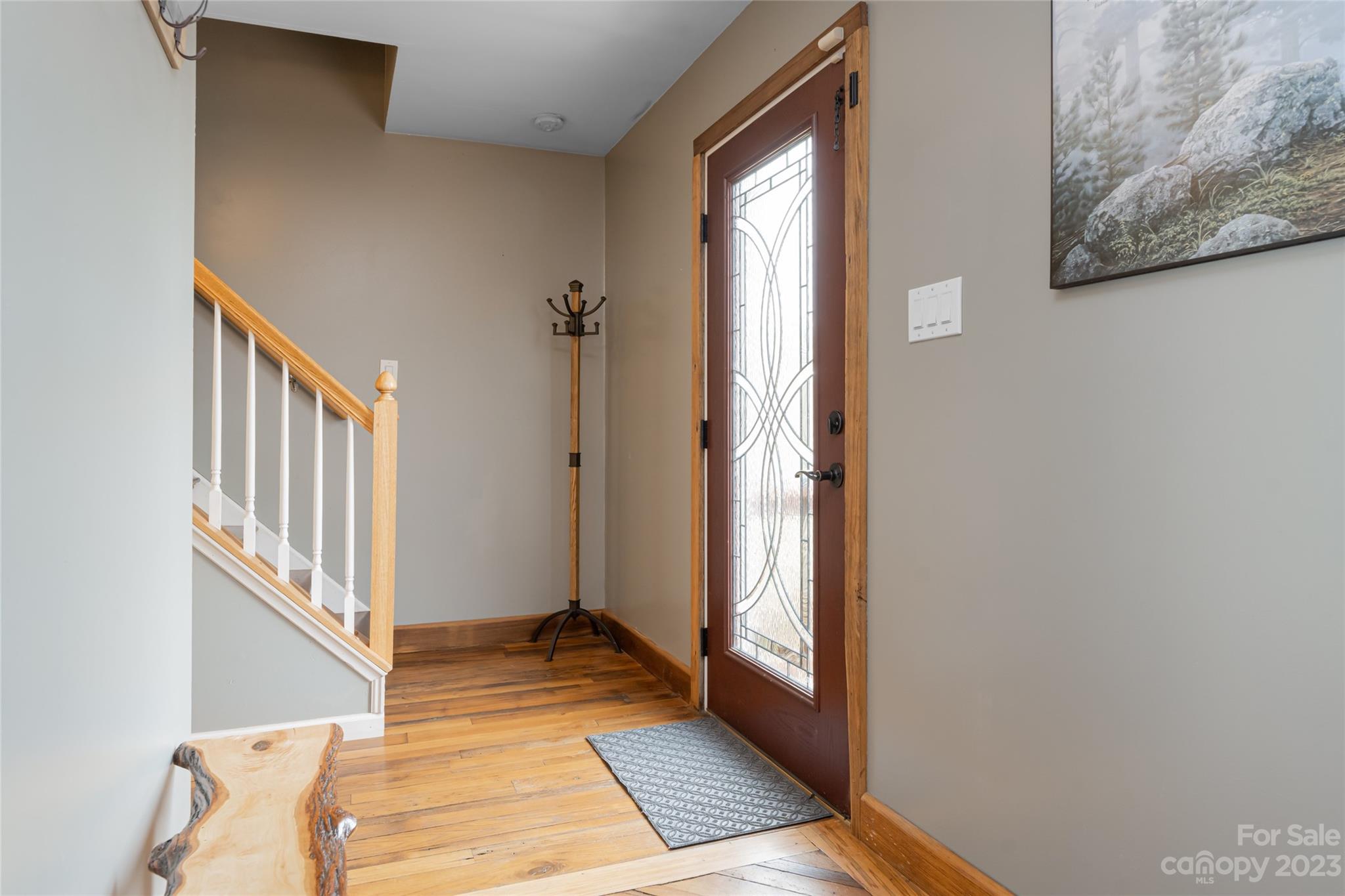 142 Blake Drive Canton, NC 28716 - Photo 16 of 44 a view of a hallway with a door and stairs