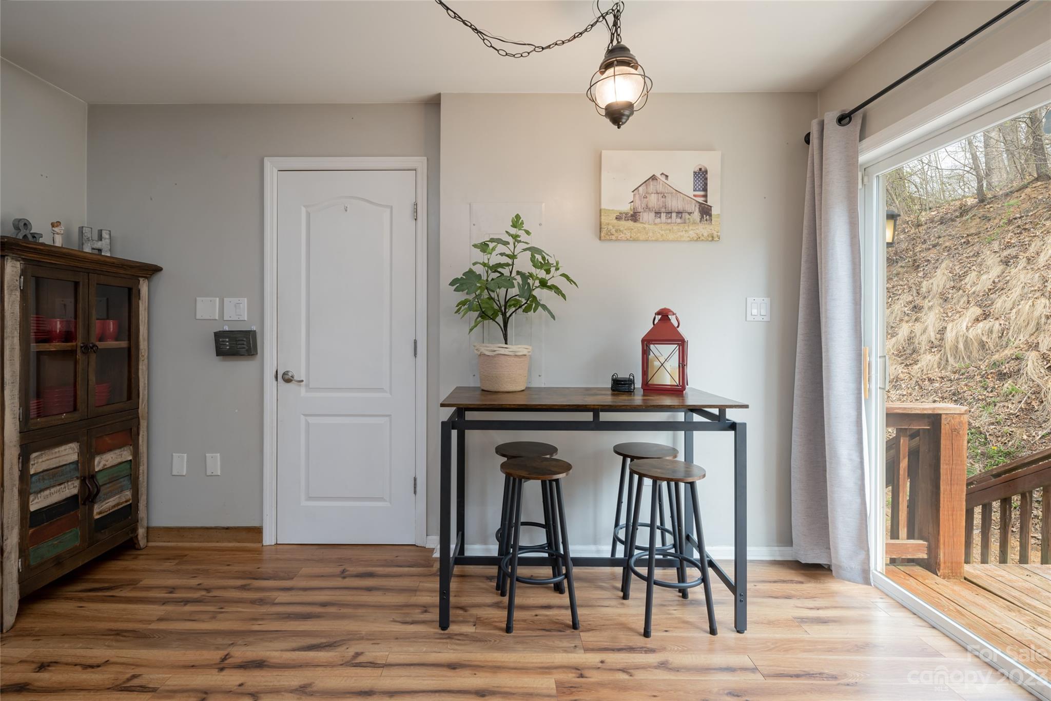 142 Blake Drive Canton, NC 28716 - Photo 27 of 44 a view of a workspace with furniture and wooden floor